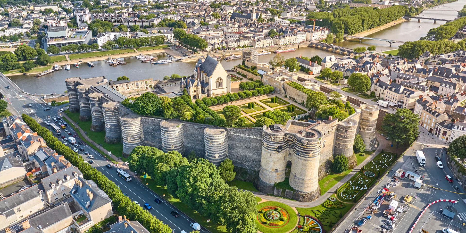 Vue aérienne d’Angers